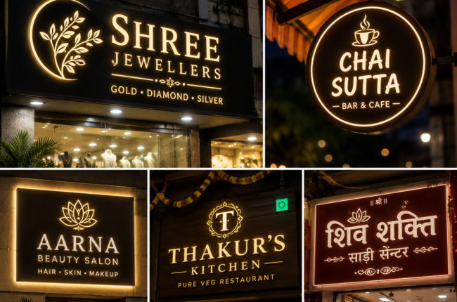 Glow Sign & Signage Board