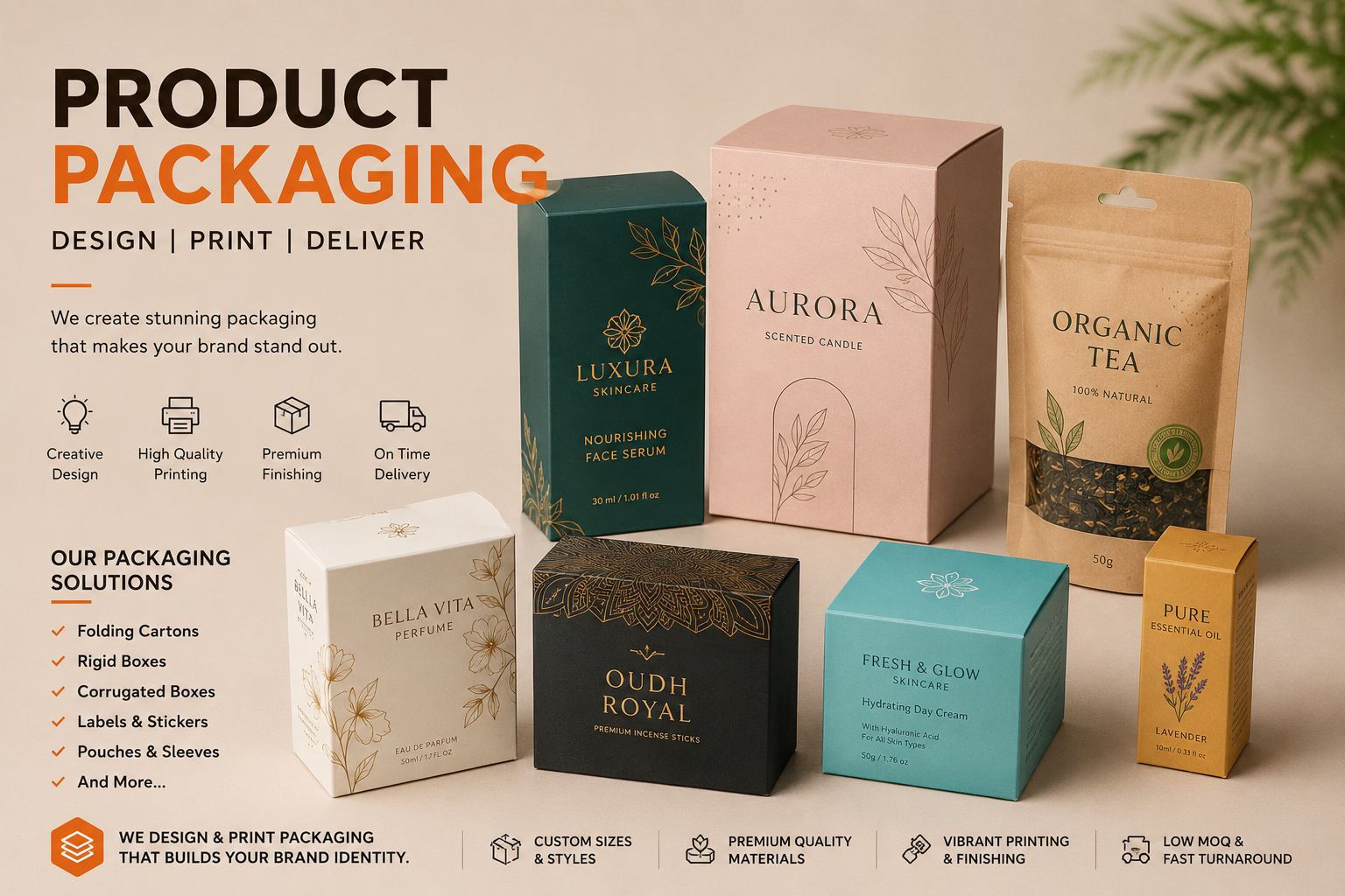 Product Packaging & Boxes